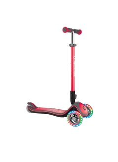 GLOBBER Elite Deluxe Light-Up Kick Scooter (Red)  - Image 1