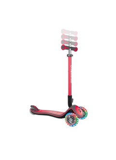 GLOBBER Elite Deluxe Light-Up Kick Scooter (Red)  - Image 3