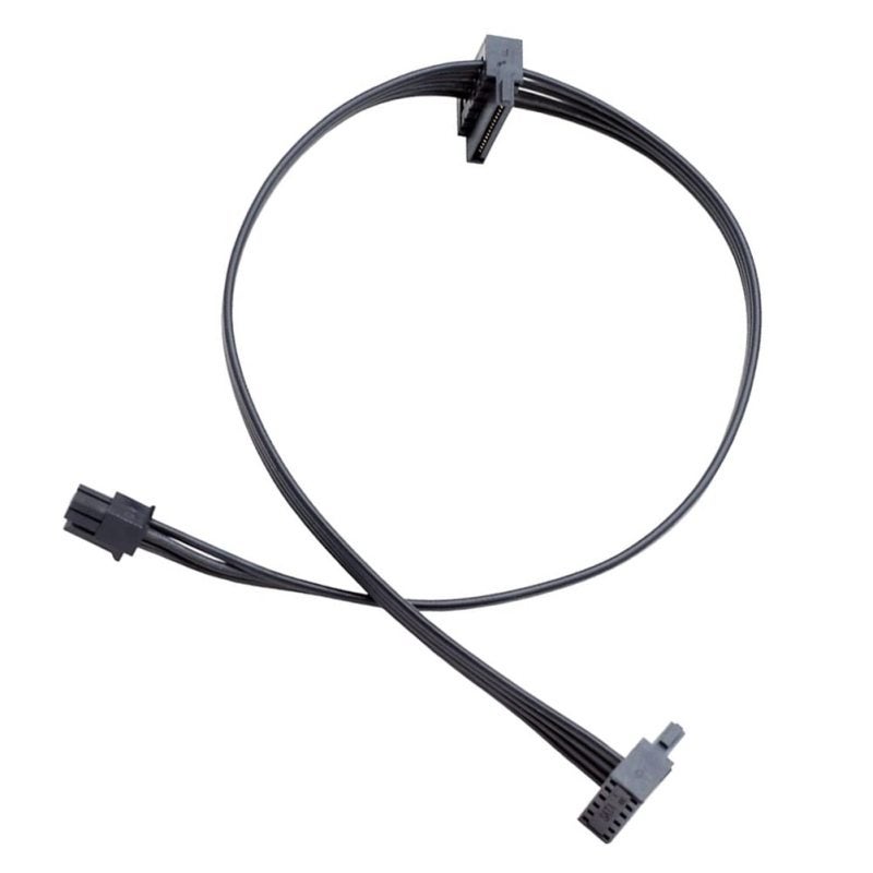 كابل طاقة Mini 4 Pin ATX - 46 سم أسود مستقيم موصلان SATA لأجهزة Lenovo Ideacentre Thinkstation ThinkCentre ThinkSystem Servers Desktop HDD - Image 5
