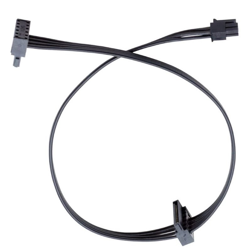 كابل طاقة Mini 4 Pin ATX - 46 سم أسود مستقيم موصلان SATA لأجهزة Lenovo Ideacentre Thinkstation ThinkCentre ThinkSystem Servers Desktop HDD - Image 4