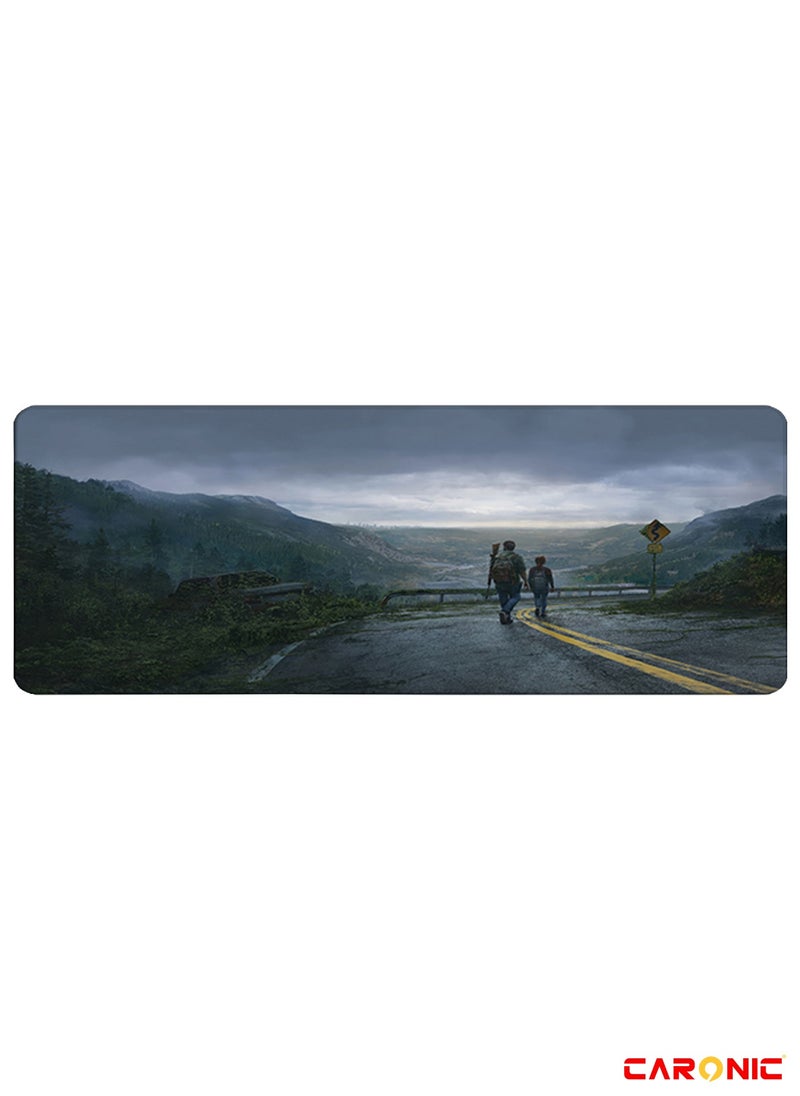 CARONIC - Large Gaming Mouse Pad with Superior Micro Weave Cloth Extended Desk Mousepad with Stitched Edges Non-Slip Base Water Resist Keyboard Pad For Gamer And Office Home TLO 23 - Image 1