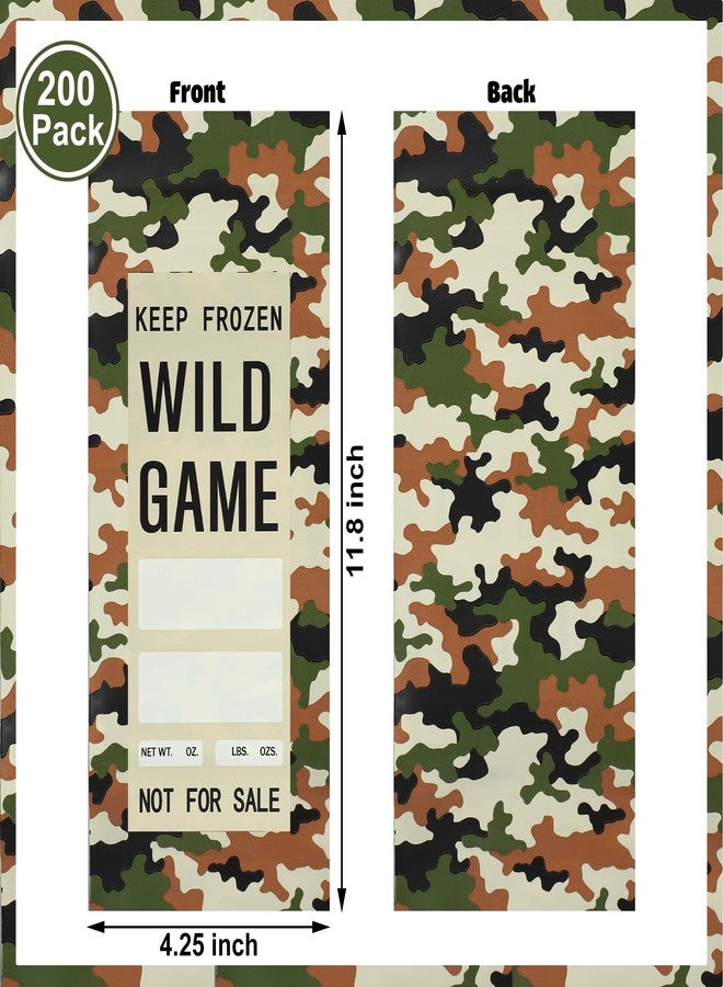 Maniaacer 100 Pack Wild Game Bags for Freezer Storage 1 Lb Ground Meat Bags Wild Game Meats Processing Bag for Packaging Meat Preventing Freezer Burn - Image 2