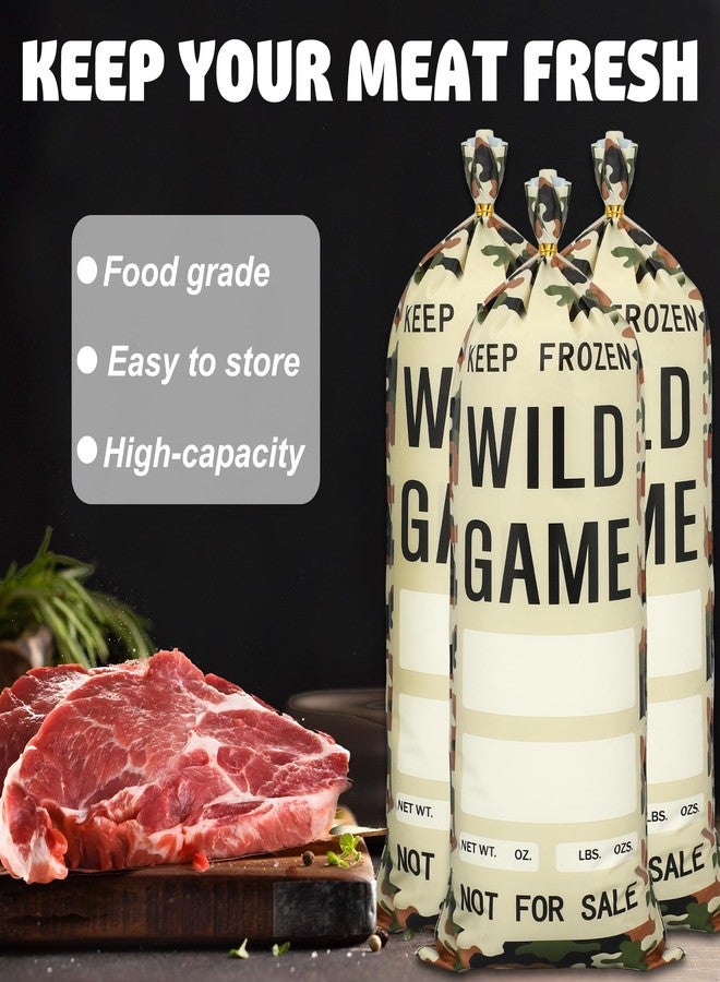 Maniaacer 100 Pack Wild Game Bags for Freezer Storage 1 Lb Ground Meat Bags Wild Game Meats Processing Bag for Packaging Meat Preventing Freezer Burn - Image 5