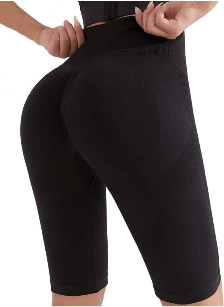 RATSAW Biker Shorts Yoga Shorts for Women High Waist Tummy Control Workout Yoga Running Compression Exercise Shorts Womens High Waisted Yoga Pants Shorts Tights Gym Yoga Pant Yoga Tight Pants  - Image 2