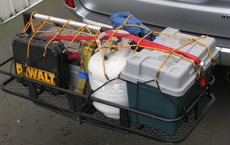 HitchMate Heininger 4250 HitchMate 24" X 36" Cargo Stretch Web Net and Bag with 12 Hooks Non sticky surface - Image 2