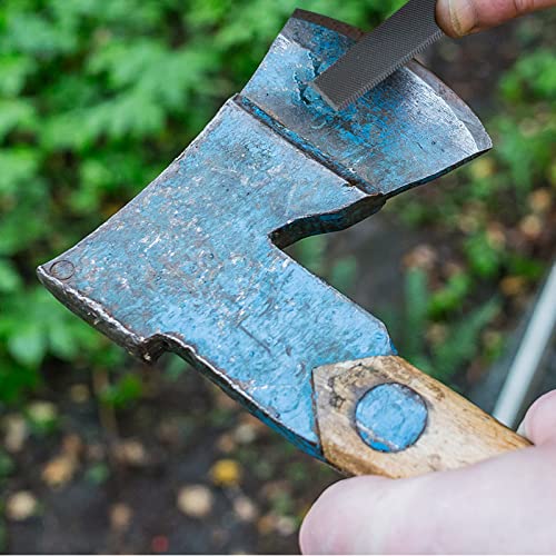 Hatonseyan 6-inch Flat Medium Cut File Double Cut Teeth High Carbon Steel Hand File Single Cut Hardened Without Handle Ideal for Wood, Metal, Plastic - Image 5