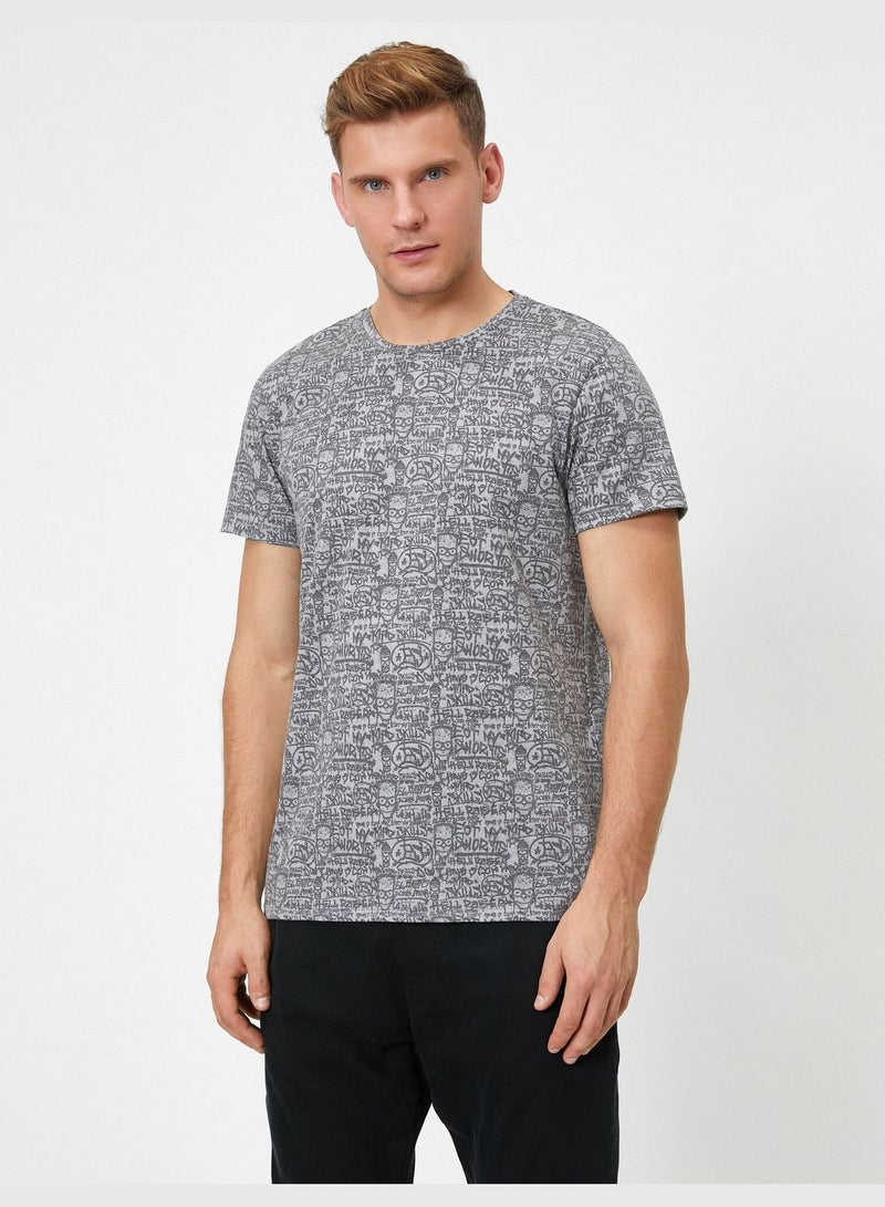 KOTON Short Sleeve The Simpsons Licensed Printed T-Shirt  - Image 3