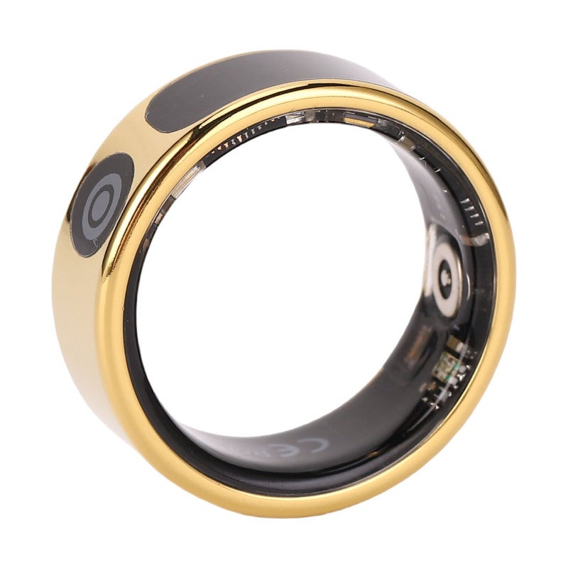 Smart Ring: Size 11, Gold, IP68 Waterproof, Stainless Steel & Skin-Friendly Resin, Long Standby Time - Touch Display Screen, Sleep Activity Tracker for Fitness, Swimming, Gym & All-Day Wear - Image 4