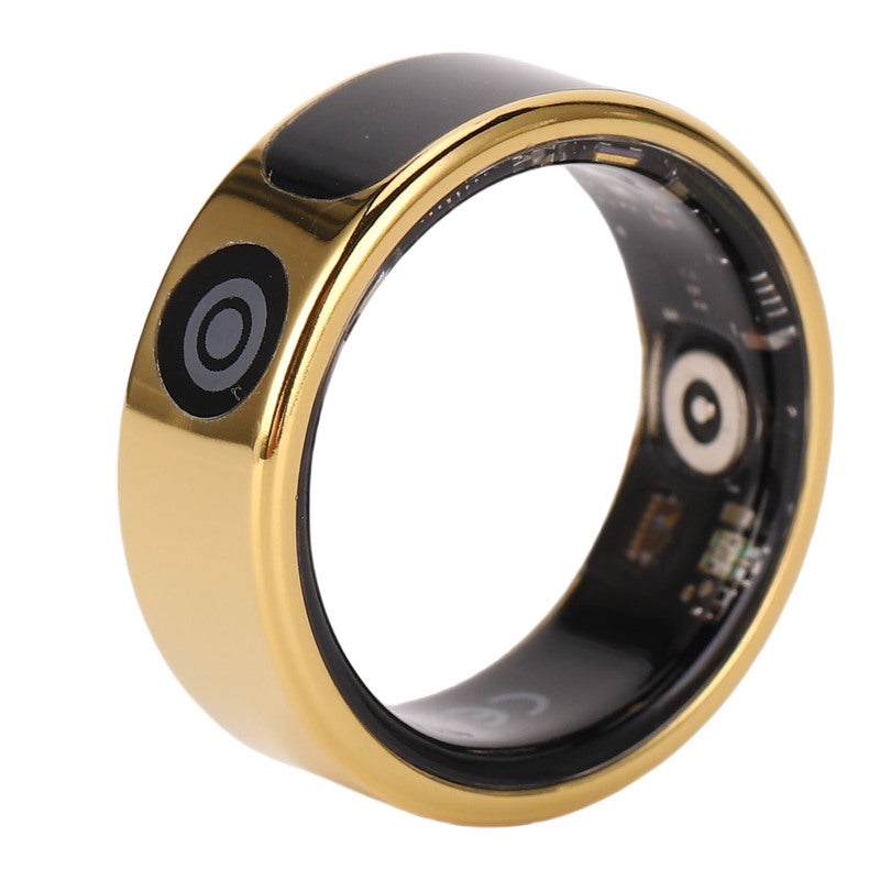Smart Ring: Size 11, Gold, IP68 Waterproof, Stainless Steel & Skin-Friendly Resin, Long Standby Time - Touch Display Screen, Sleep Activity Tracker for Fitness, Swimming, Gym & All-Day Wear - Image 3