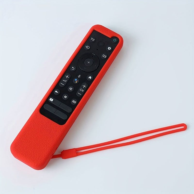 Universal Silicone Remote Control Cover For Sony TX800C TX900 Red Thickened Anti Slip Protective Case - Image 2