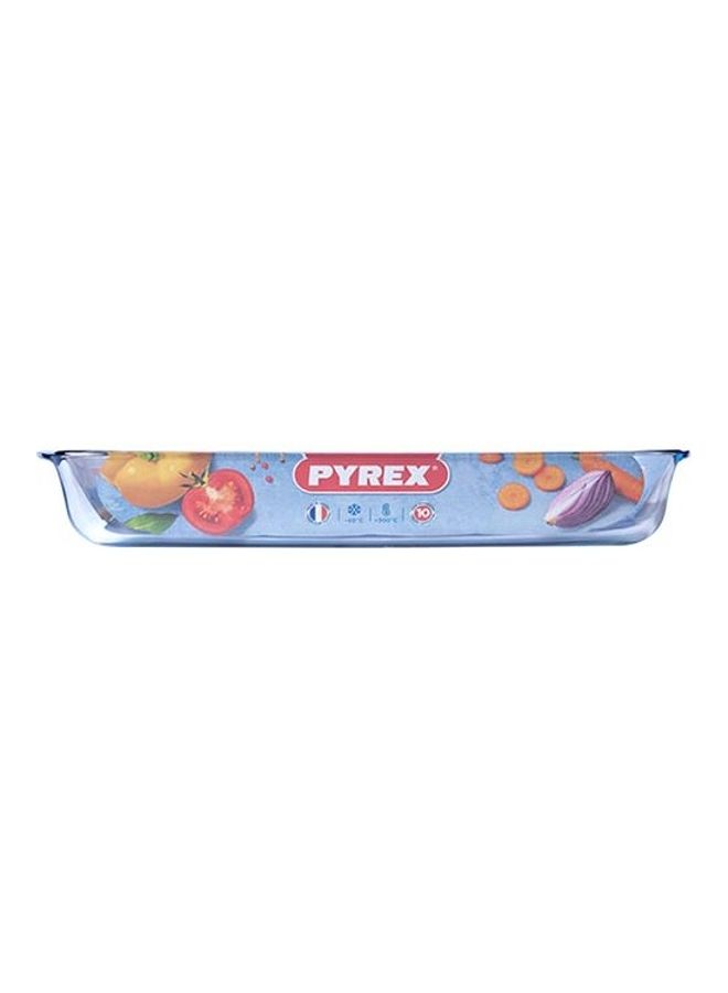PYREX Glass Rectangular Roaster Clear 40x27cm - Image 1