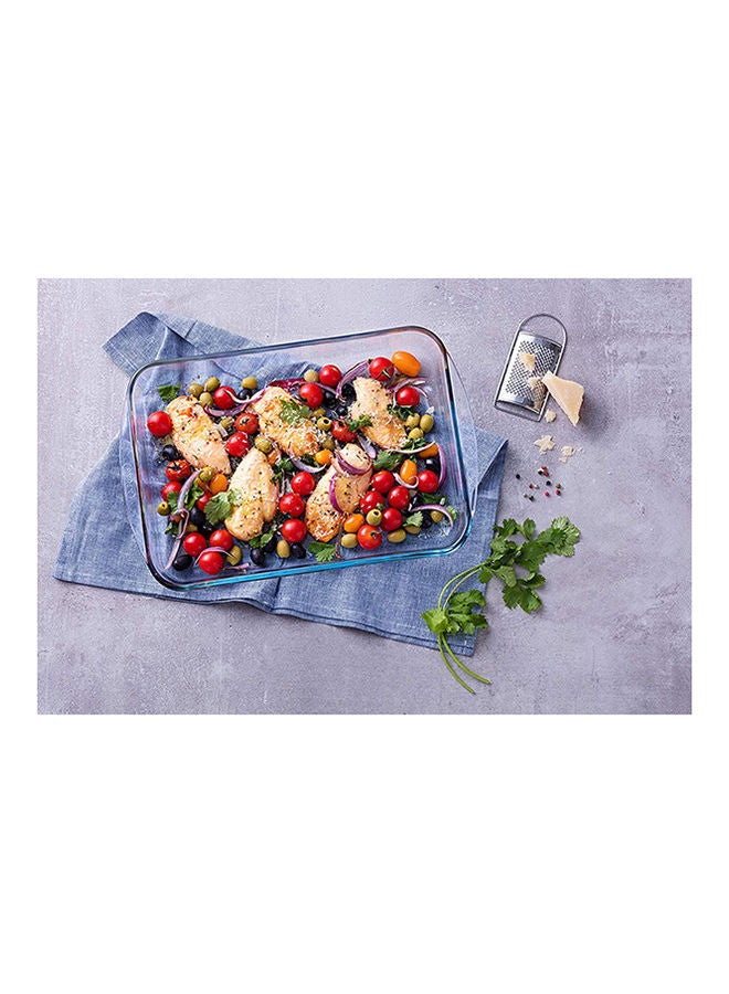 PYREX Glass Rectangular Roaster Clear 40x27cm - Image 5