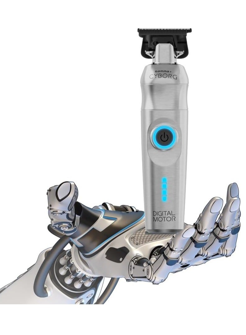 جاما+ ماكينة قص الشعر GAMMA+ Cyborg Professional Meta اللاسلكية المريحة مع محرك رقمي بدون فرشاة - Image 4