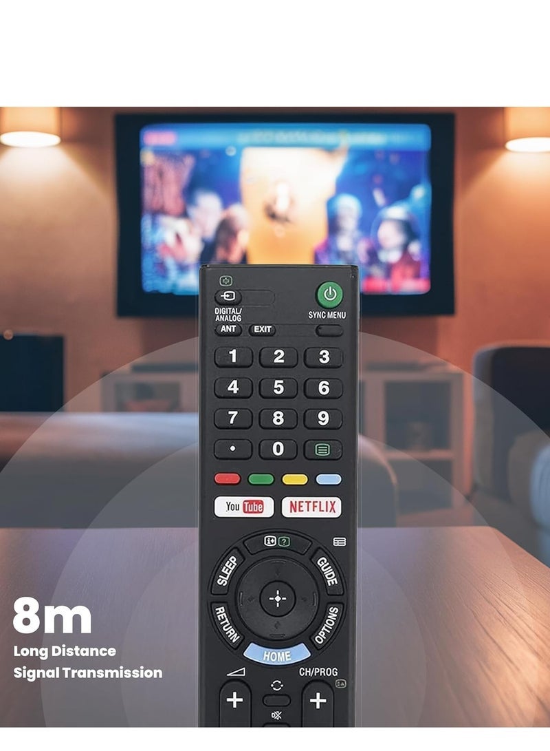 PopZa Replacement Remote Control for Sony TV – Compatible with Sony Bravia, Smart TV, LED, LCD, and 3D Models (RMT-TX101J, RMT-TX102U, RMT-TX102D, RM-ED052, RM-ED060, RMT-TX102D, RMT-TX200E, RMT-TX300E) – Includes Battery - Image 4