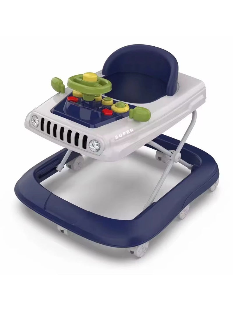 MULHEM Newborn Baby Walker: 8-Wheel Ride-On Toy Made of Plastic
