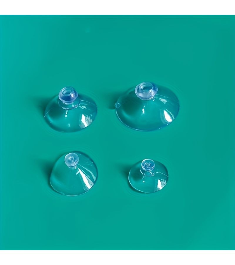 أكواب شفافة من PVC بحجم 4.5 سم (6 قطع) لتثبيتها على جدار الحمام - Image 3