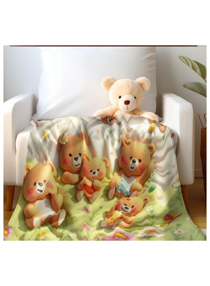 general Children's or student cartoon flannel thin blanket (warm and comfortable, suitable for sleep, games) 100cm*150cm - 503 - Image 5
