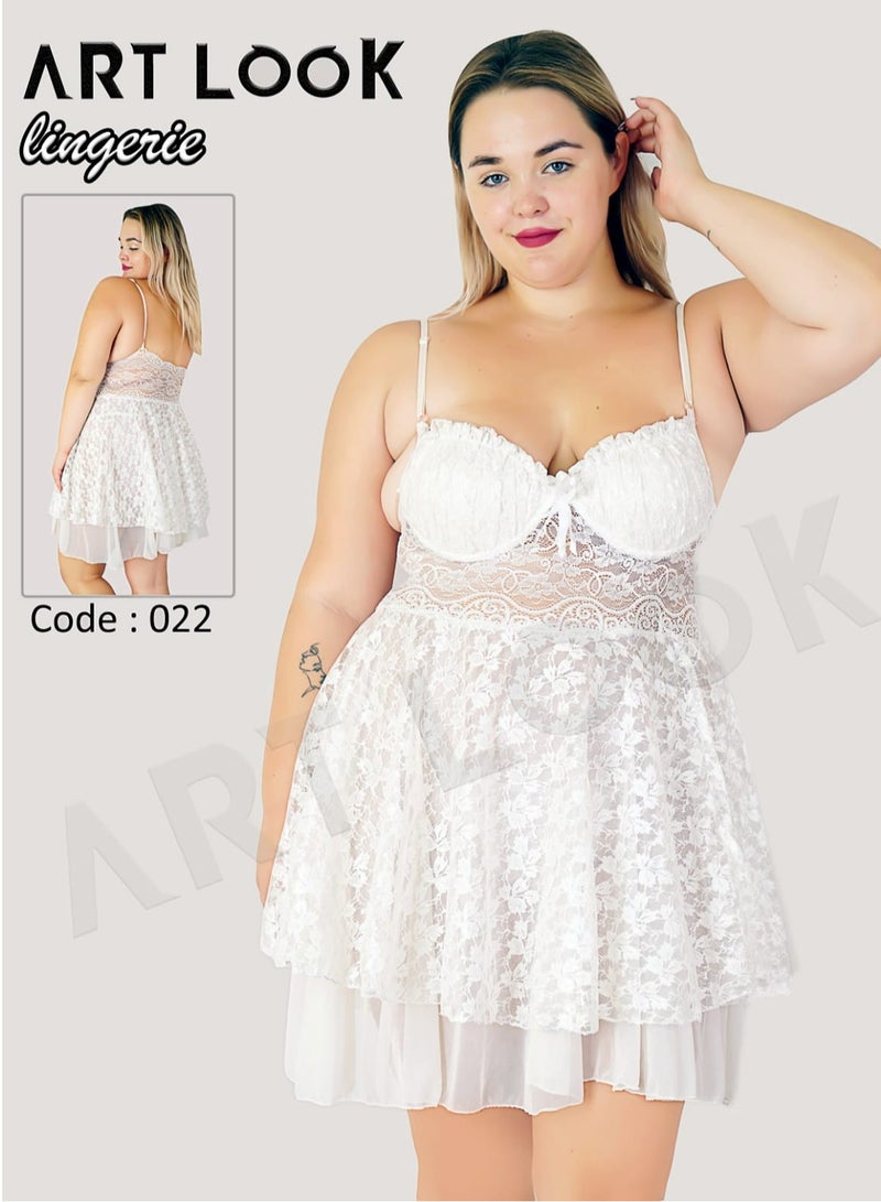 ARTLOOK Babydoll tulle - distinctive design  - Image 1