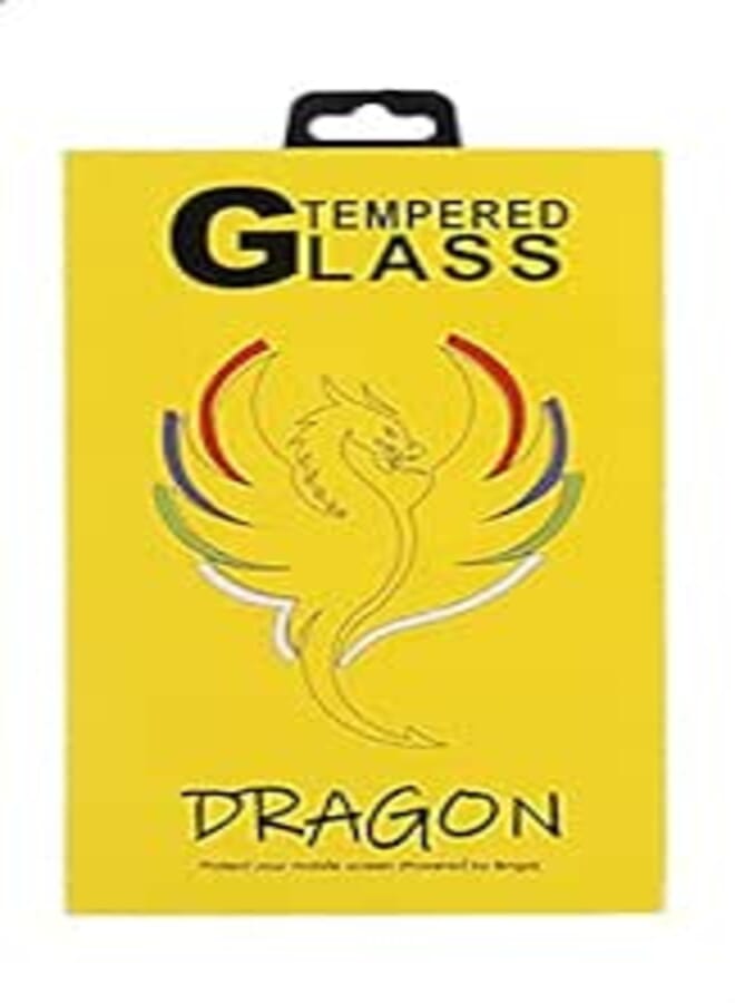 Generic Dragon Anti Fingerprint 5D Tempered Glass Screen Protector for Samsung Galaxy A60 - Black and Clear