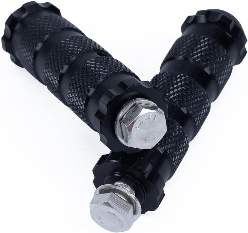 PROCNC DEFUMP Motorcycle Foot Pegs Universal Anti-slip Front Pedal with 8mm Install Bolts - Black - Image 4