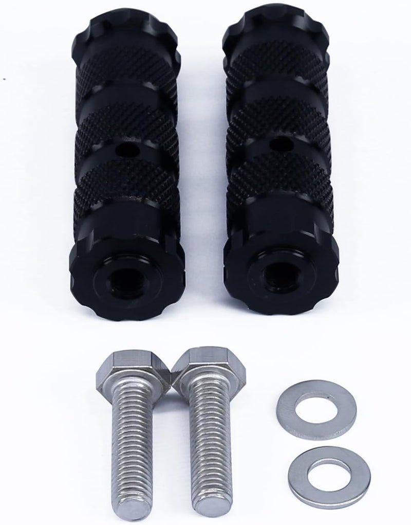 PROCNC DEFUMP Motorcycle Foot Pegs Universal Anti-slip Front Pedal with 8mm Install Bolts - Black - Image 3