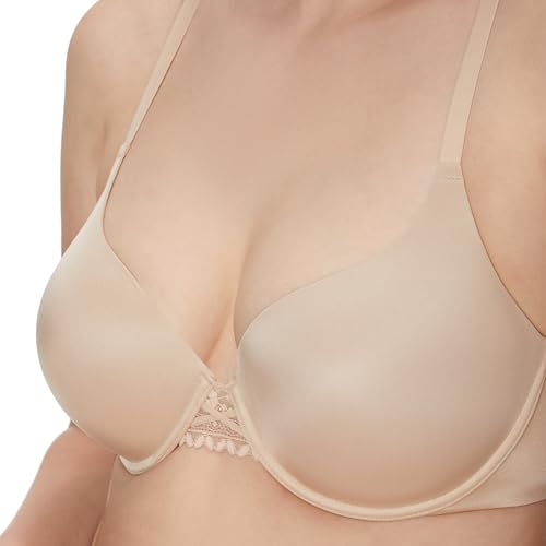Maidenform DreamWire Underwire Bra, No-Poke Push-Up Bra, Moderate Coverage, Convertible T-Shirt Bra, Paris Nude, 36B - Image 5