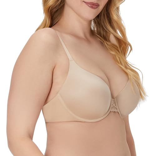 Maidenform DreamWire Underwire Bra, No-Poke Push-Up Bra, Moderate Coverage, Convertible T-Shirt Bra, Paris Nude, 36B - Image 2