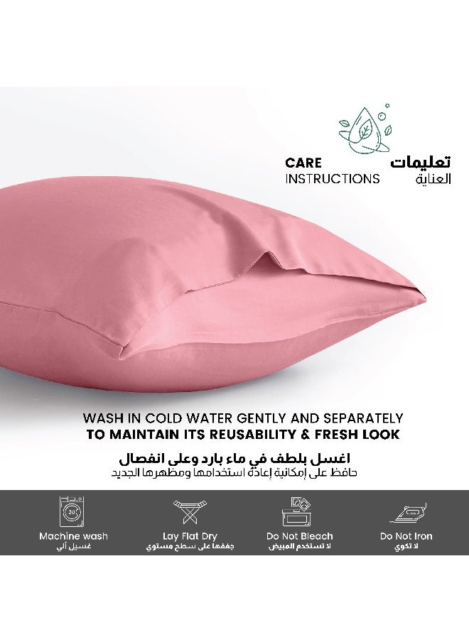 Rest Microfiber Pillow Cases 2 Piece Set 50X75Cm, 20X30 Inches Mauve Pillow Cover Soft Brushed Supersoft Fabric Pillow Cases Standard Size  - Image 5