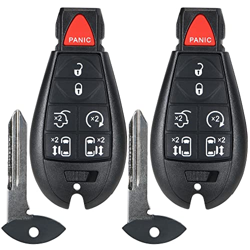 VOFONO Keyless Remote Smart Key Fob Replacement Fit for Chrysler Town and Country 2008-2016, Dodge Grand Caravan 2008-2020, M3N5WY783X, IYZ-C01C Part # 267F-5WY783X 2701A-C01C - Image 1