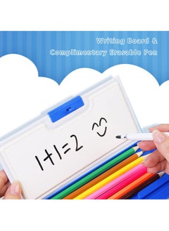 Generic Pop up Multifunction Pencil Case for Boys, Cool Cartoon Pen Box Organizer Stationery, Back to School Gift Birthday Present, Pencil Box for Boys with Whiteboard, Sharpener, Schedule, Blue  - Image 4