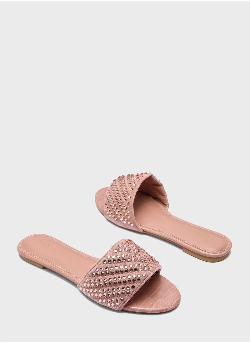 FYOR Open Toe Flat Sandals