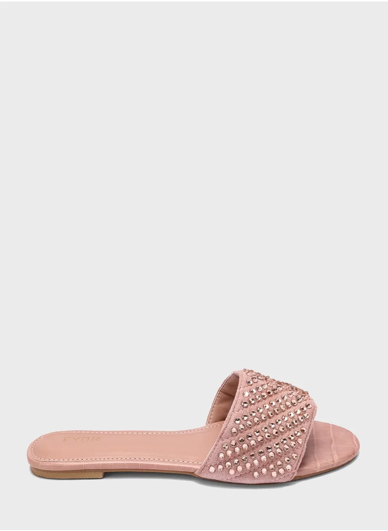 FYOR Open Toe Flat Sandals