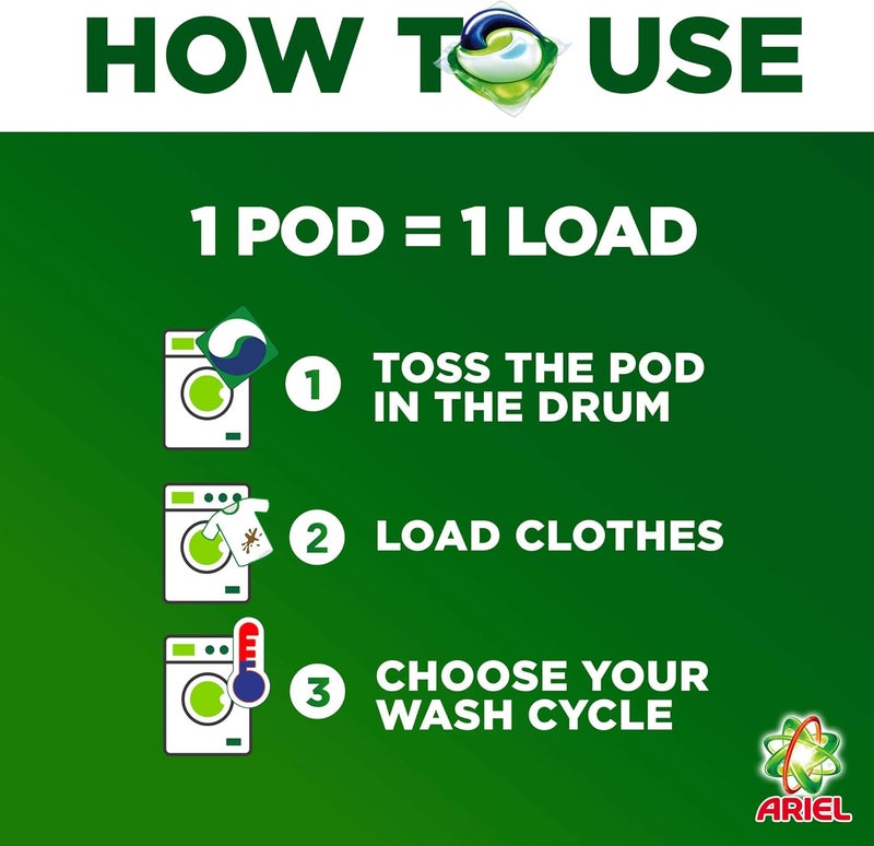 All In1 Pods, Washing Liquid Capsules Original Scent, 3 X 30 Count - Image 5