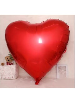 Just Quality 2pcs 81.28cm Giant Red Heart Foil Balloons - Perfect for Valentine's Day, Anniversaries & Romantic Celebrations - Durable Aluminum Film Party Decor  - Image 4