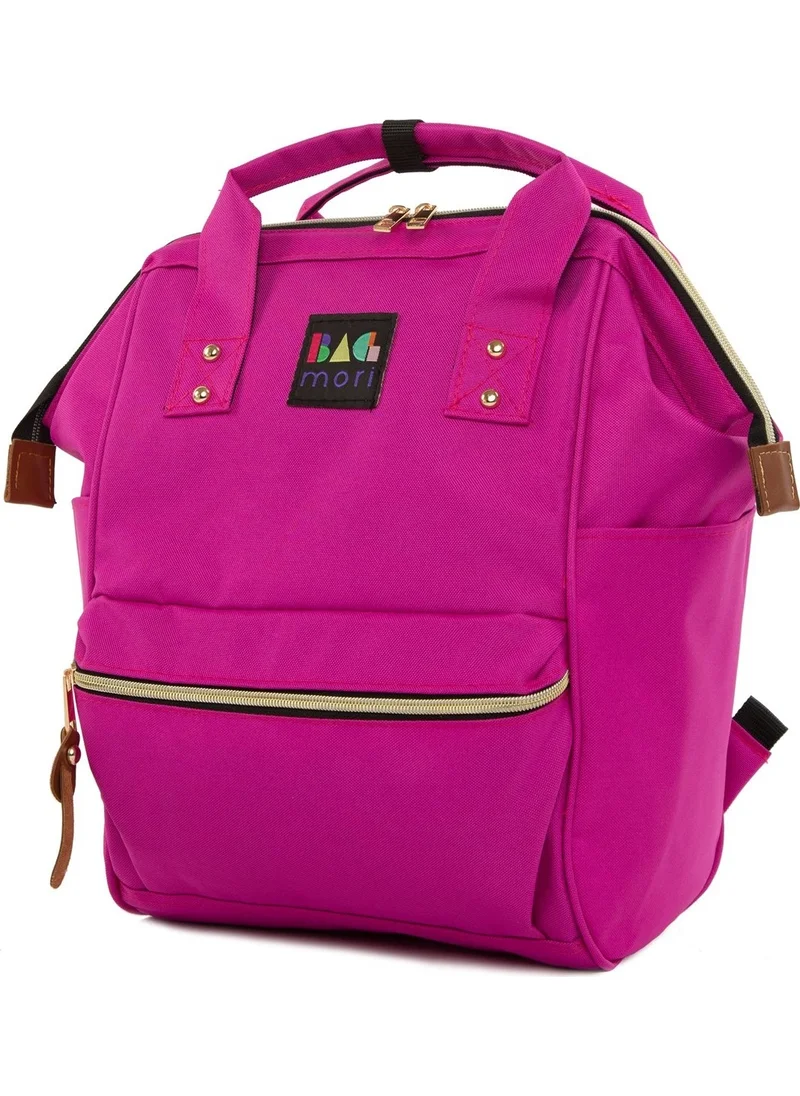 باجموري Fuchsia Metal Brim Backpack