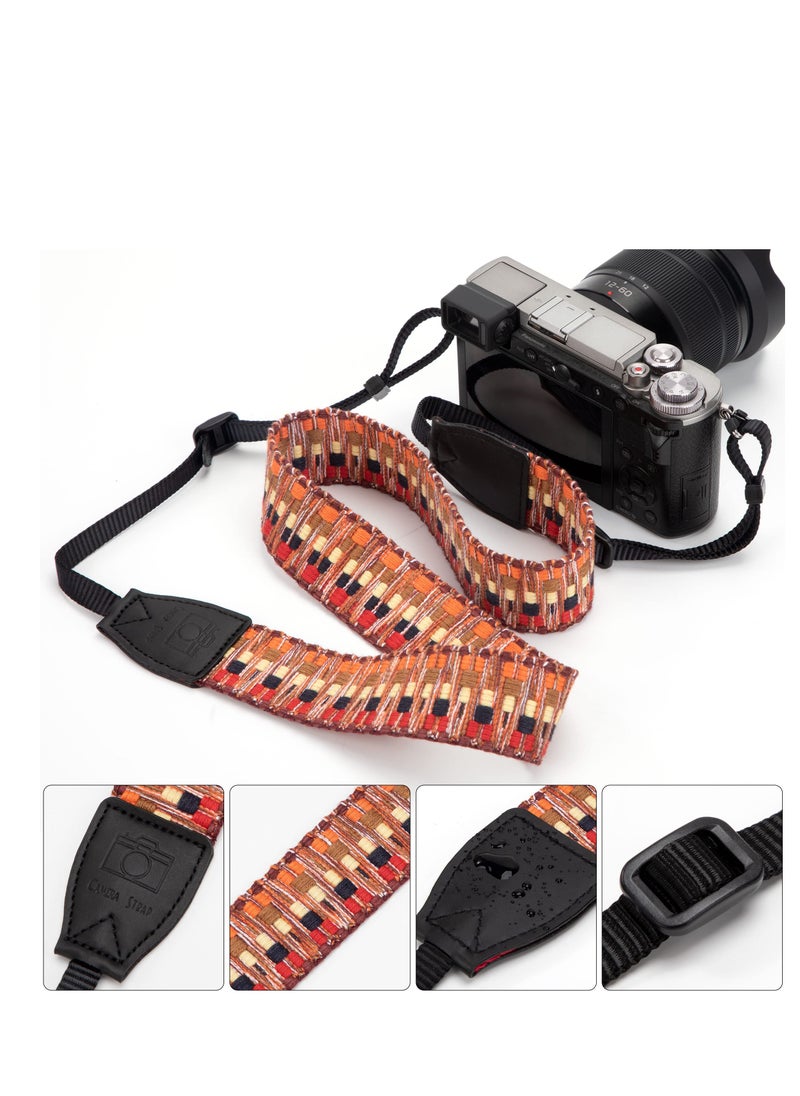 SYOSI - Classic Vintage Camera Straps, Adjustable Shoulder & Neck Strap, Universal Camera Shoulder Neck Strap, Suitable for All Cameras - Image 1