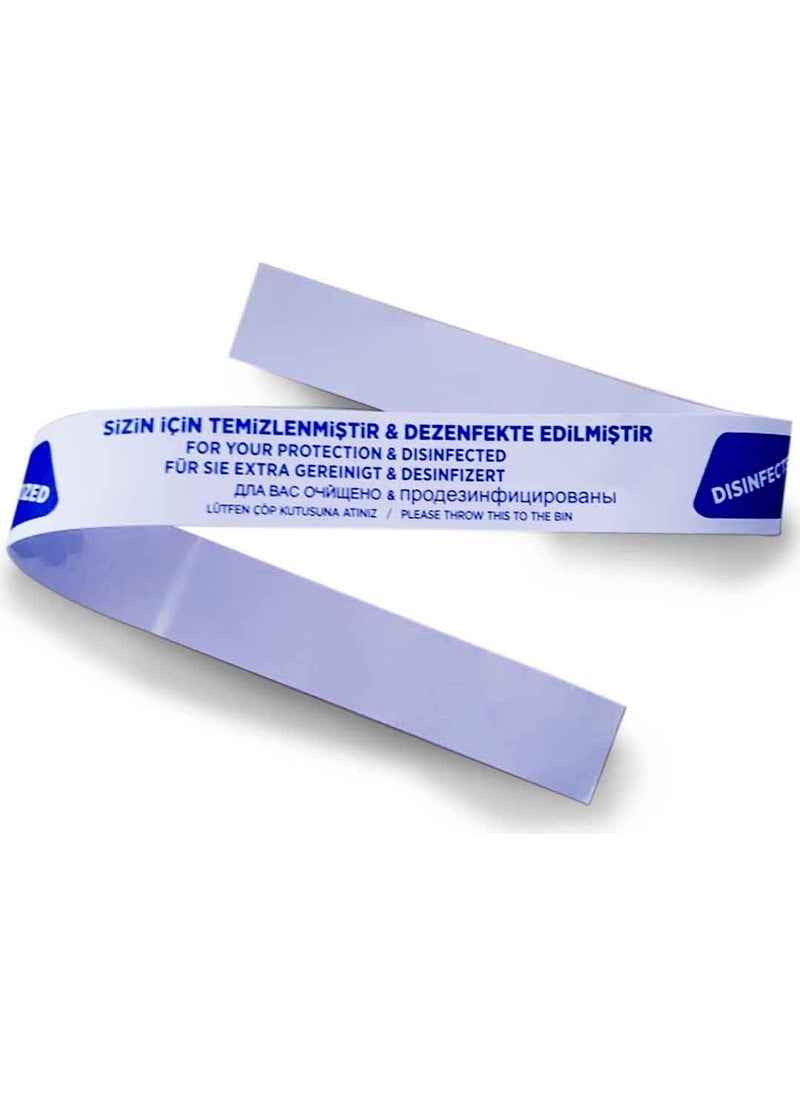 Private Label - Hotel Hostel Hospital Bathroom Toilet Toilet Hygiene Disinfected Toilet Tape Cleaned For You - Image 1