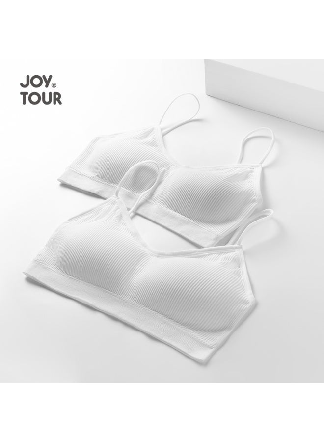 JOY TOUR Joytour Disposable Bra With Inner Pad, Cotton-free Bra For Travel And Postpartum Use, White, Xl  - Image 3