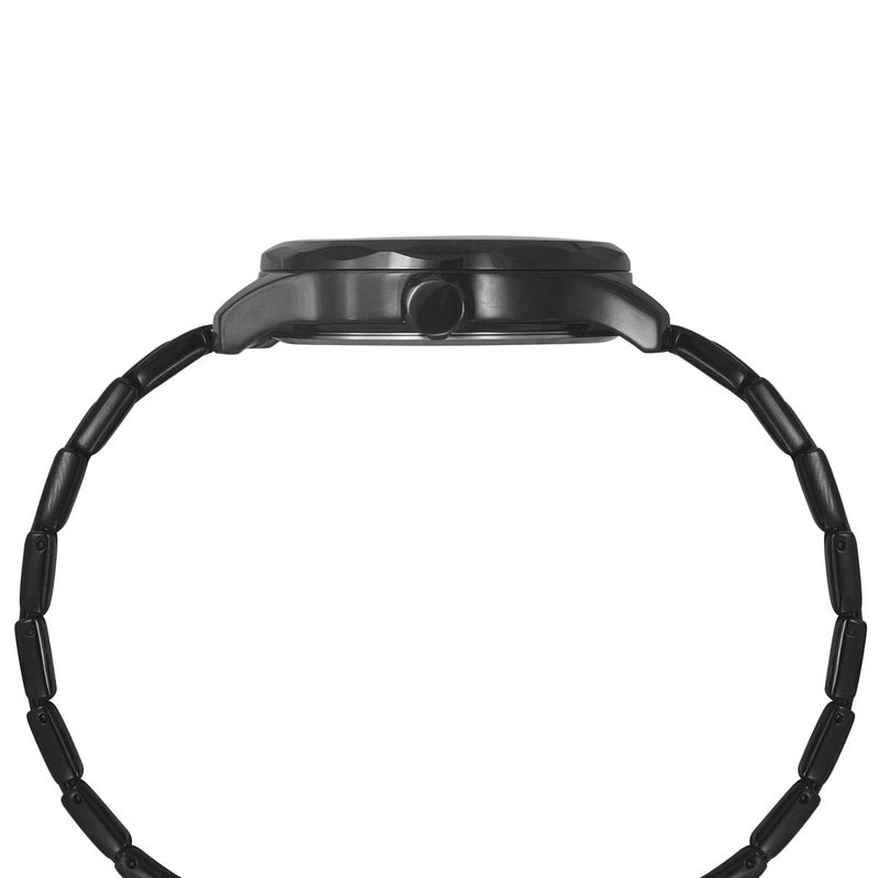 TIMEX Analog Watch for Man with Black Round Dial & Black Stainless Steel Bracelet Band Water Resistant Men's Wrist Watches - TW0TG7630 - Image 3