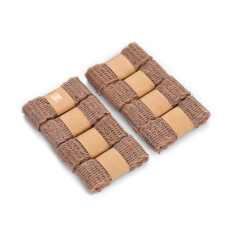 8Pcs Burlap Ribbon Roll Trim Fabric Roll Wide Ribbon Crafts Width 45mm for Gift Packing Wedding Decoration Hand Craft - Image 4