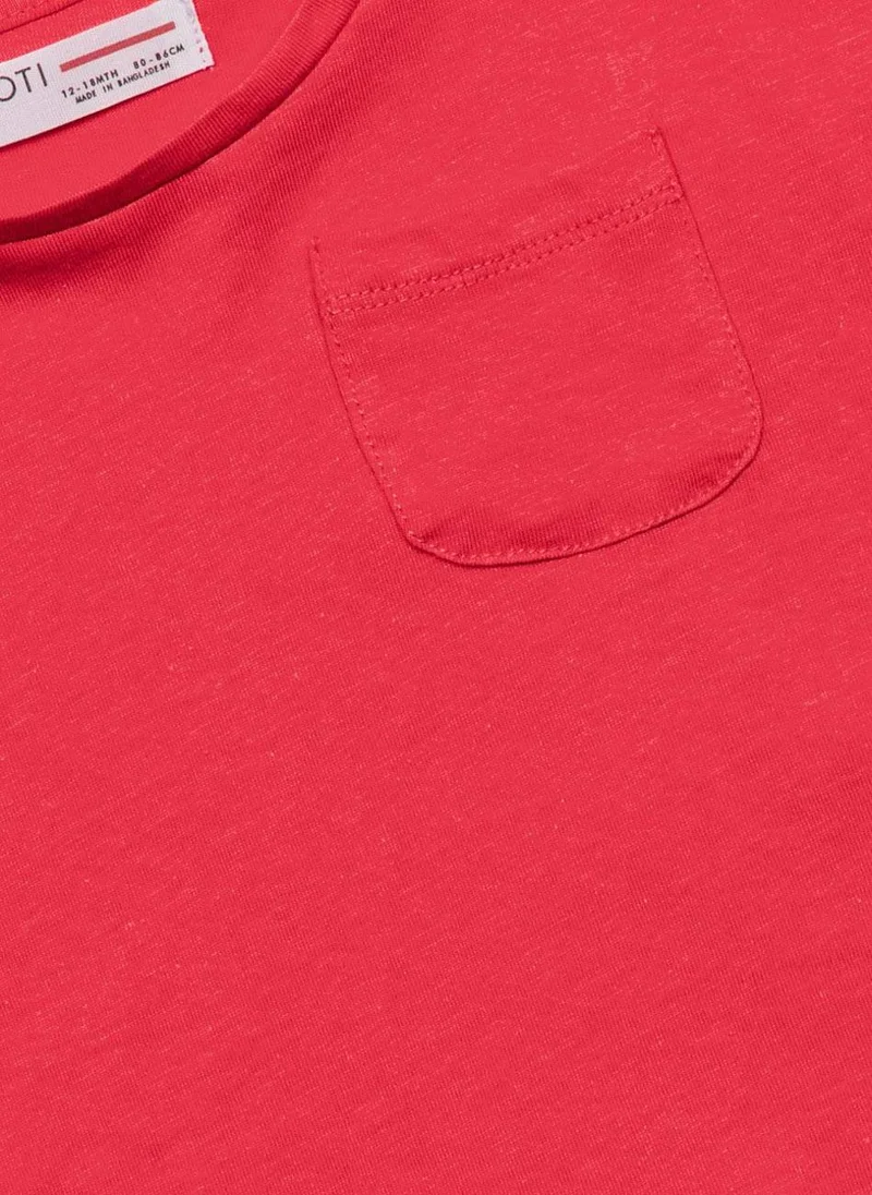 MINOTI Teen Girls Short Oversized T-Shirt with Pocket