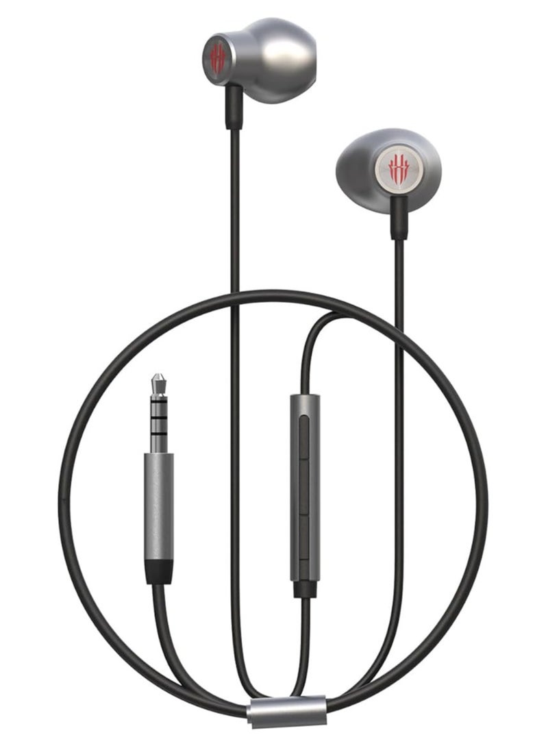 Nubia Red Magic Redmagic Gaming Earphones with 3.5mm Jack and Microphone – In-Ear Headphones for Mobile and iPad Gaming - Image 1