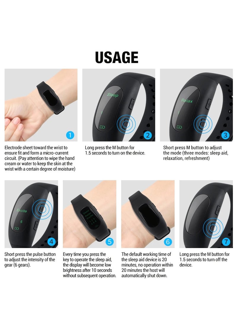 AROAQ - Micro-current Intelligent Sleep Aid Stress Reduction Sleeping Apparatus Wearable Therapy Watch Sleeping Device Improve Anxiety - Image 1