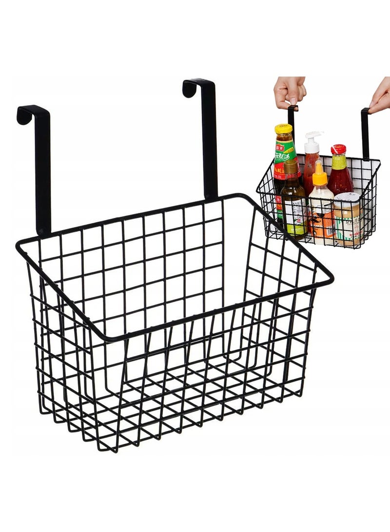 DubaiGallery 1pc Stylish Hollowed Out Cabinet Door Storage Rack - Portable, Space-Saving Over Door Basket for Kitchen Spice Organization & Bathroom Storage - Durable, Easy-Move Design for Effortless Household Supplies Management  - Image 1