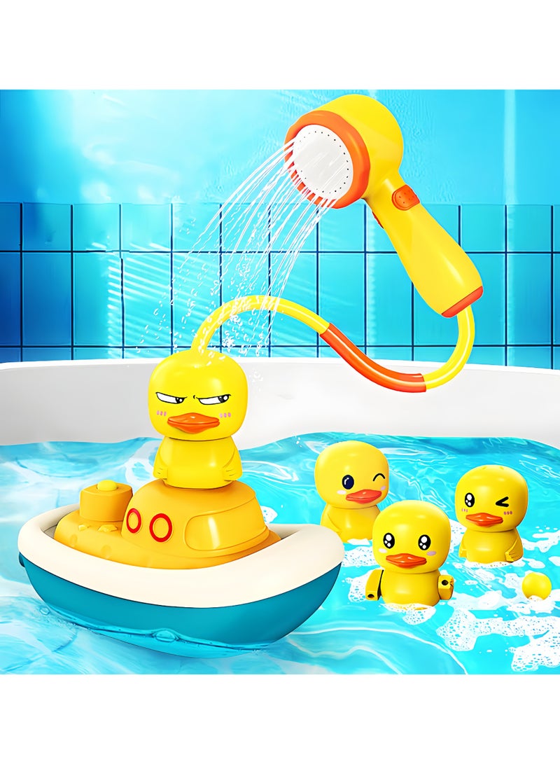 Baby Bath Essential: Little Yellow Duck Shower Sprinkler Set - Image 1