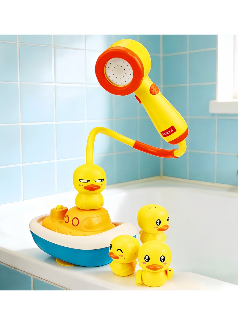 Baby Bath Essential: Little Yellow Duck Shower Sprinkler Set - Image 3