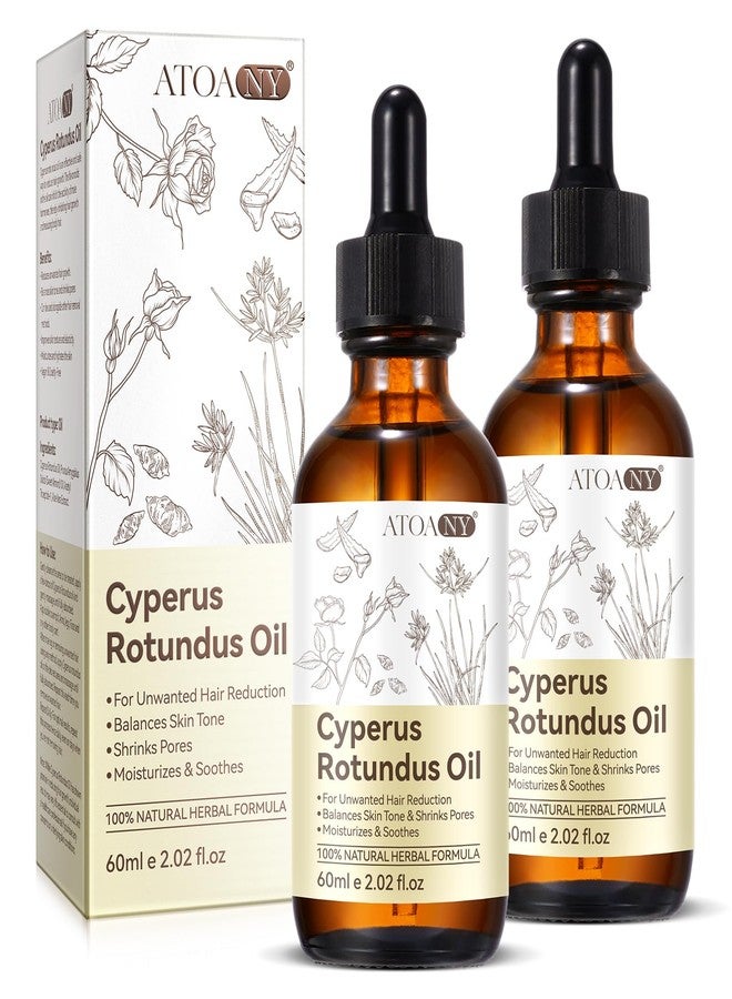 Pegciz Cyperus Rotundus Oil for Hair Removal, Cyprus Rotundus Nut Grass Oil for Reducing Body Hair Growth, Moisturizing & Soothing Skin 2FL OZ 2 Pack - Image 1