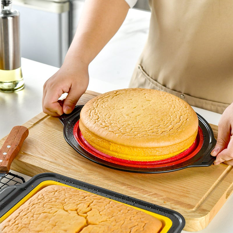 Silicone Folding Cake Baking Tools Eight-Piece Set Mafen Cup Baking Pan Oven Household Non-Stick Cake Mold - Image 4