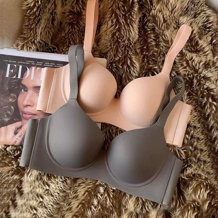 Plus Size Seamless Minimizer Bra for Women, Thin Cups, Push-Up, Gathers Side Fat, Prevents Sagging, Smooth Finish