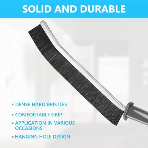 Dukaan Gap Cleaning Brush for Tiles, Sink & Window Tracks | Crevice & Corner Cleaning Brush for Kitchen & Bathroom | Deep Cleaning Brush for Narrow Gaps & Slots with Strong Bristles - Image 4